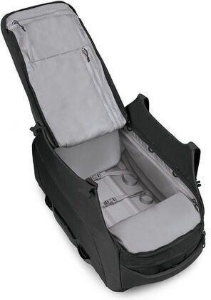 Osprey Σακ Βουαγιάζ Πλάτης 100lt Μαύρο Υφασμάτινο Μ78xΠ43xΥ49εκ.