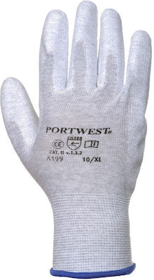 Portwest Polyurethane Safety Gloves Gray