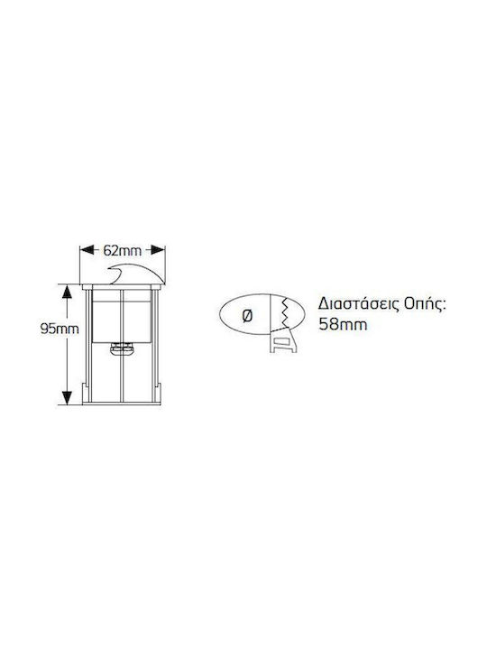 Geyer Σποτ Δαπέδου LED 1W με Θερμό Λευκό Φως IP68 Ασημί