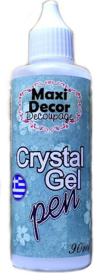 Maxicolor Crystal Gel Pen Πάστα Decoupage Διάφανη 28ml