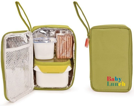 Iris Barcelona Schulische Lunch-Hülle 1.5Es Grün 12.5 x 9.5 x 18cm