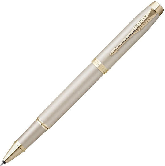 Parker Desk Set with Notebook and Pen IM Monochrome Champagne 2pcs