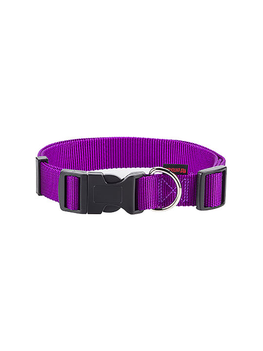 Pet Interest Plain Line Dog Collar In Purple Colour Small 15mm x 22 - 40cm