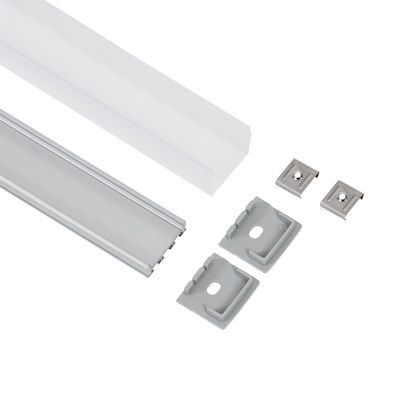 GloboStar Agățat Profil de aluminiu pentru banda LED cu Opal Capac 100cm