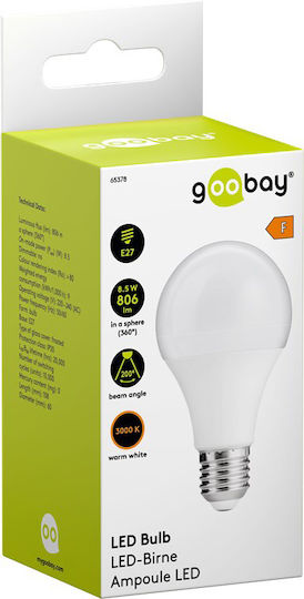 Goobay LED-Lampe 8.5W 108mm für Fassung E27 Warmes Weiß 806lm