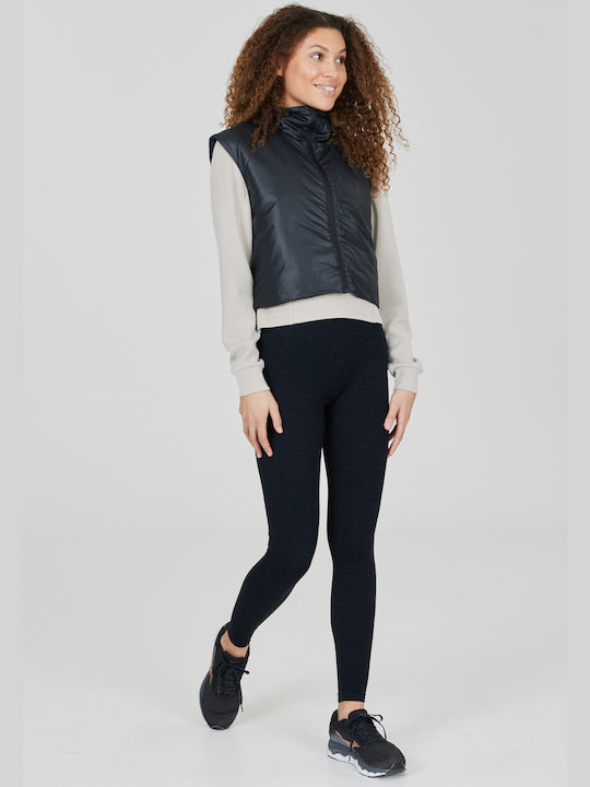 Athlecia Women's Short Lifestyle Jacket for Winter Black.