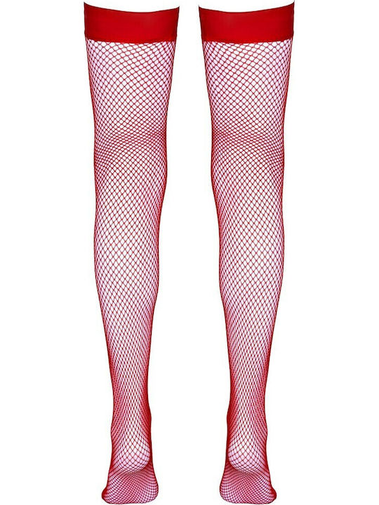 Cottelli Collection Sexy Κάλτσες Κόκκινες