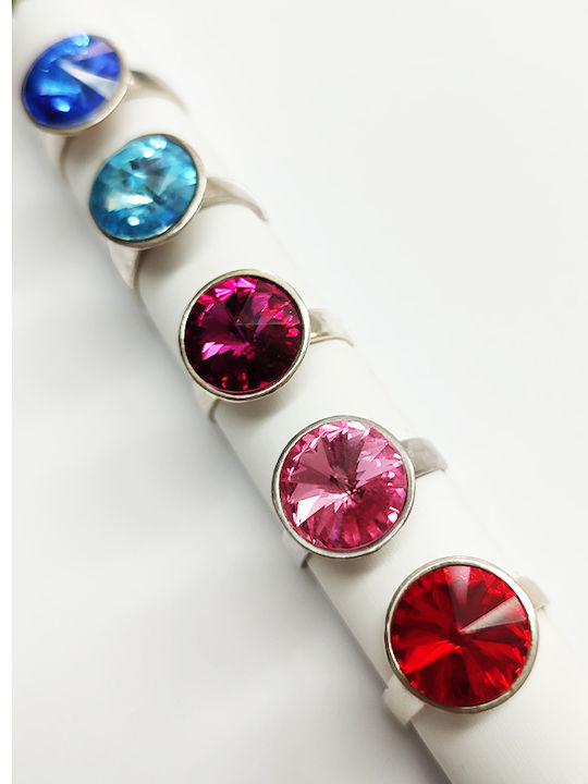 Theodora's Jewellery Damen Ring mit Steinen aus Silber