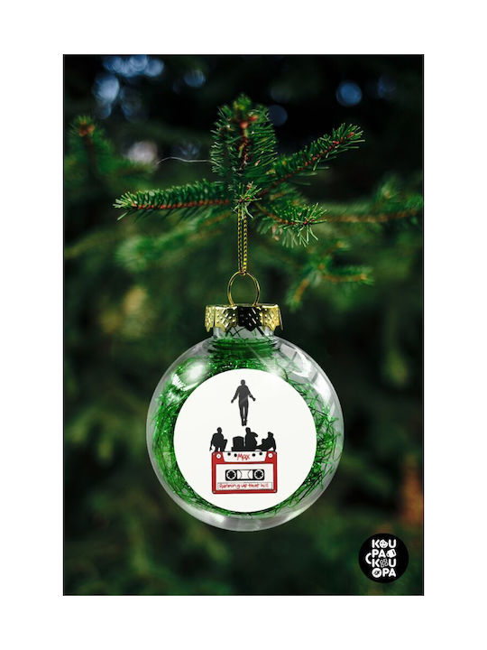 Christmas Ball Ornament Green 8cm