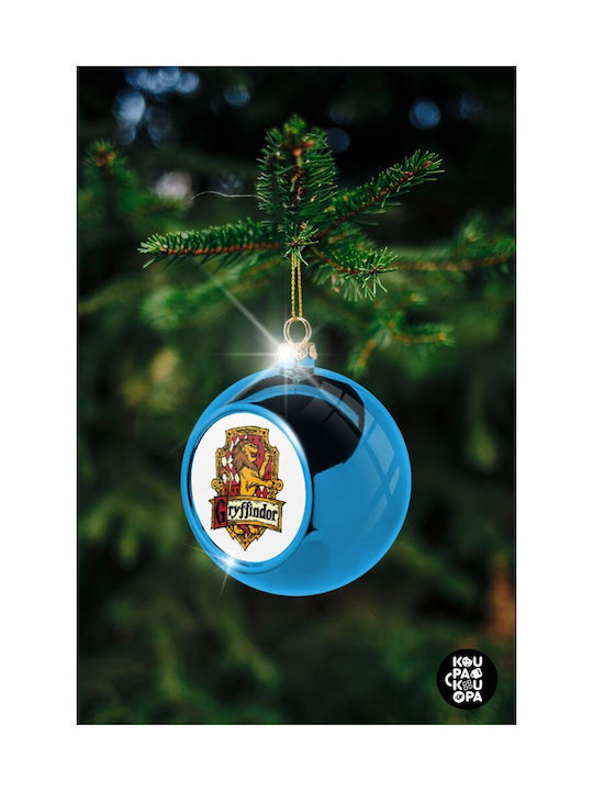 Weihnachtshänger Kugel Ornament Blau 8cm