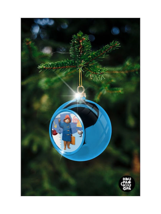 Christmas Bear Ornament Blue