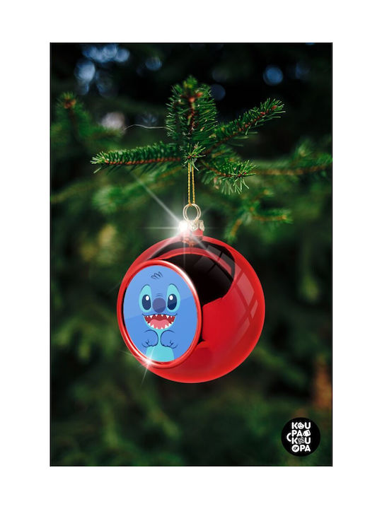 Christmas Ball Ornament Blue 8cm