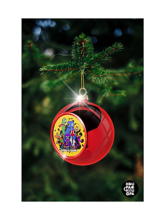 Christmas Rainbow Ornament Red