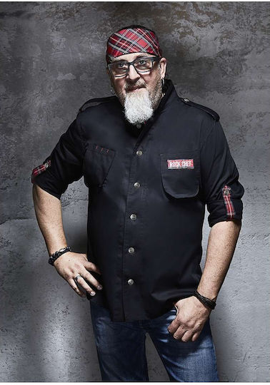 Rock Chef Coat Chef Black with Long Sleeve