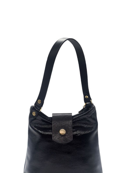 La Vita Leder Damen Tasche Schulter Schwarz