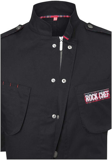 Rock Chef Coat Chef Black with Long Sleeve