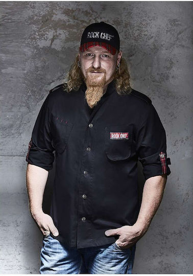 Rock Chef Coat Chef Black with Long Sleeve