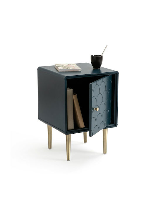 Nachttisch Luxore Holz Πρωσσικό Μπλε 35x35x50cm