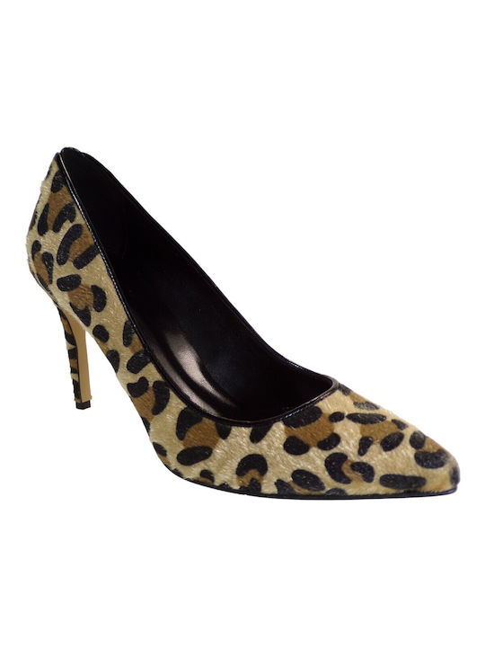 Alessandra Paggioti Leather Heels Animal Print