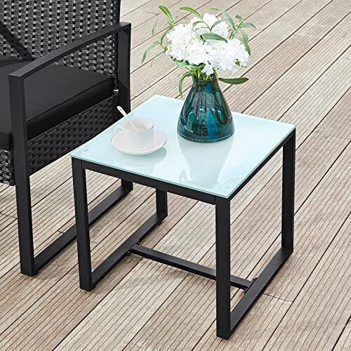 Garten- und Outdoor-Möbelsets für kleinen Raum 3 Stück Schwarz