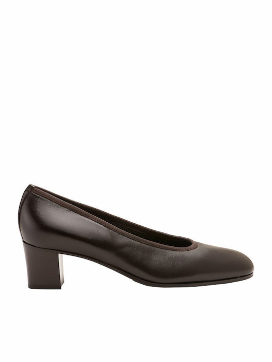 Leder Pumps Braun