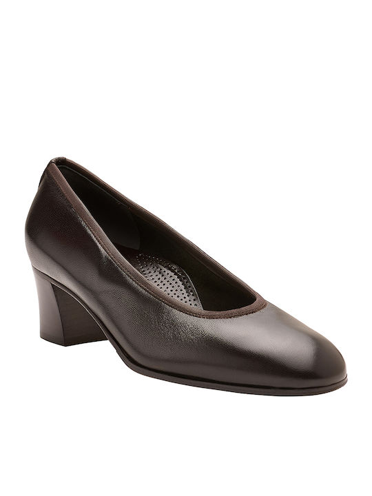 Leder Pumps Braun