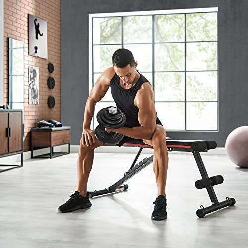 Songmics Adjustable Dumbbell Set with Bar 40kg