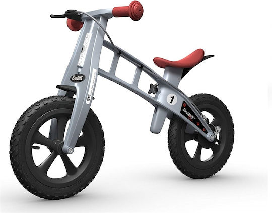 FirstBike Bicicletă de Echilibru pentru Copii Argintiu