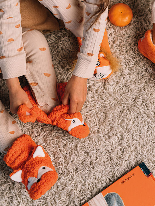 Cozy Sole Baby Hausschuhe Orange