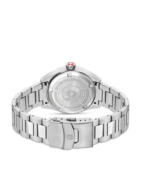 Swiss Military Hanowa Herrenuhr Batterie mit Silber rostfreiem Stahlarmband