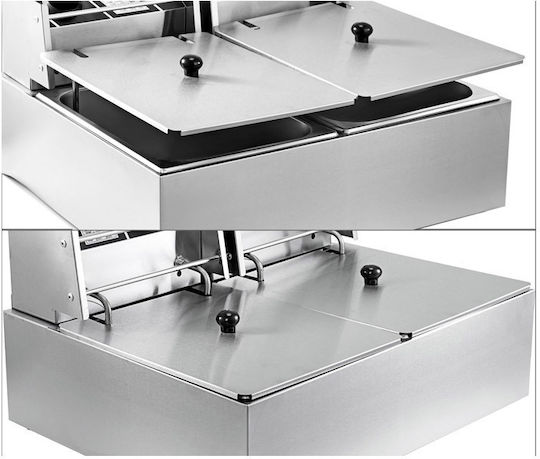 Vevor Electric Fryer Double 5kW Capacity 2x6lt