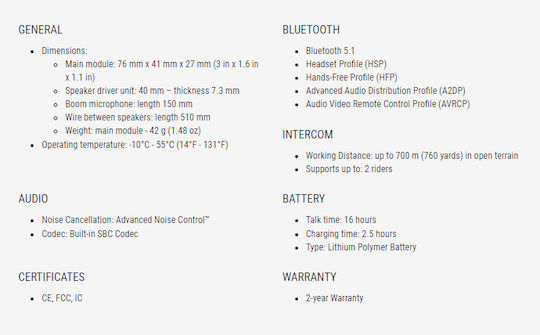 Sena mit Bluetooth