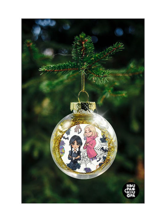 Weihnachtshänger Kugel Ornament Plastik Durchsichtig 8cm