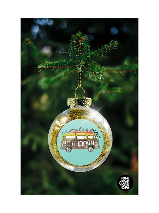 Christmas Ball Ornament Transparent 8cm