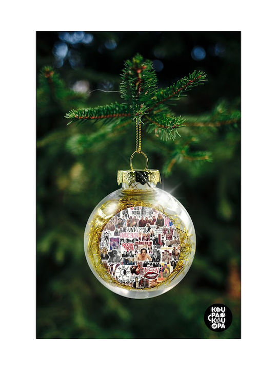 Christmas Ball Ornament Transparent 8cm