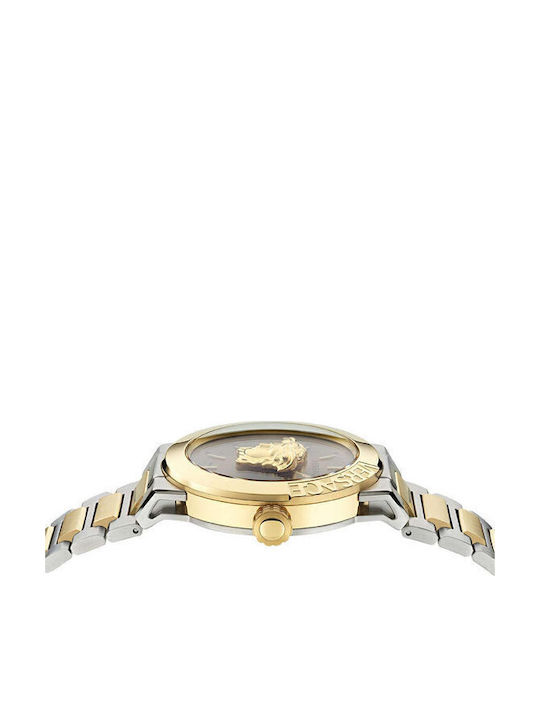 Versace Medusa Infinite Two Ρολόι Μπαταρίας με Μεταλλικό Μπρασελέ Versace Medusa Infinite Two Ρολόι Μπαταρίας με Μεταλλικό Μπρασελέ
