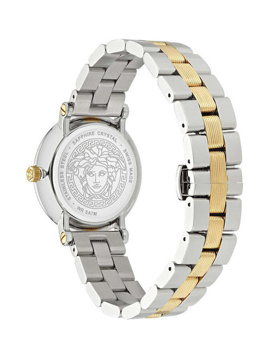 Versace Greca Women's Watch with Gold Metal Bracelet