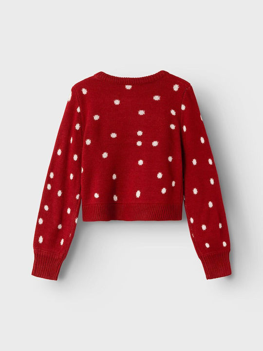 Name It Children's Sweater Long Sleeve Red.