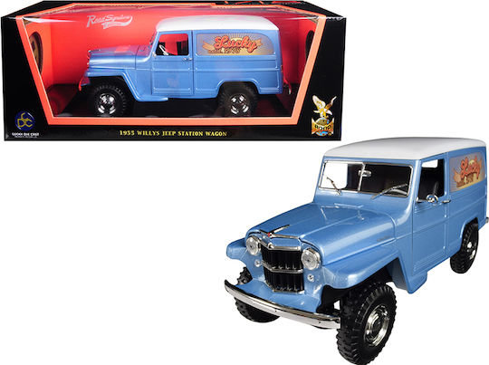 Lucky Diecast Jeep Modeling Figure Car White in Scale 1:18