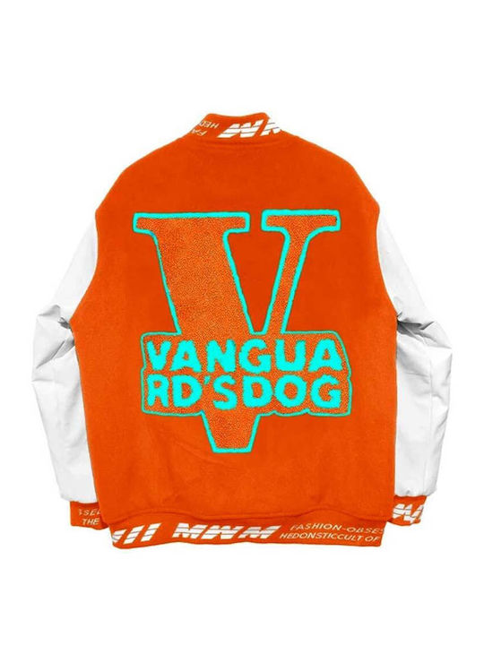 Mod Wave Movement Jacket Bomber Orange