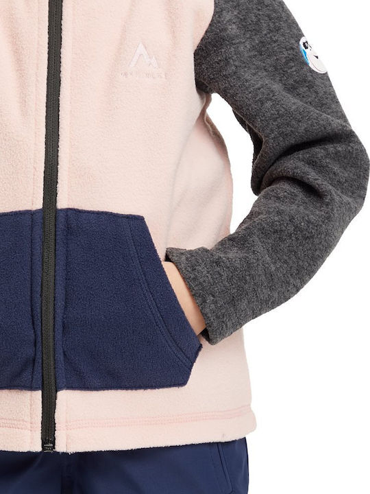 Kinderstrickjacke Fleece Rosa Colin