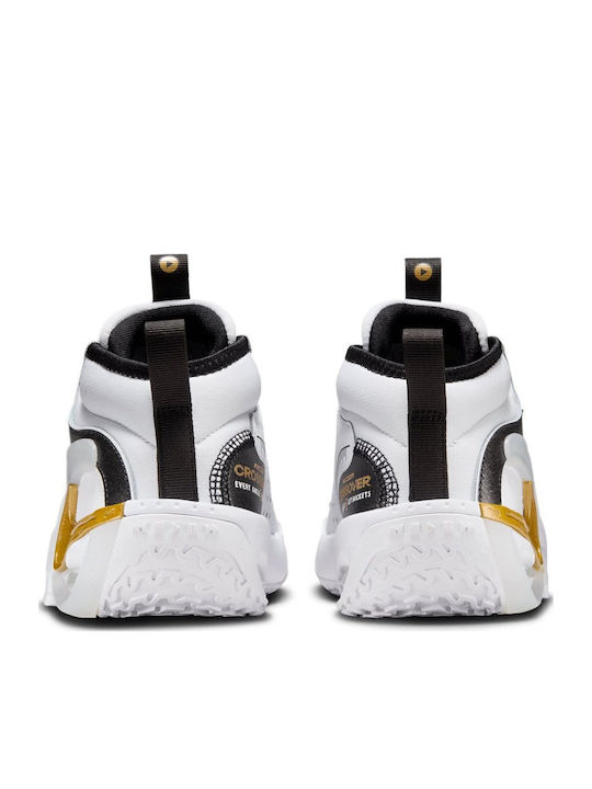 AIR ZOOM CROSSOVER 2 Kids Sports Shoes Basketball with Laces White