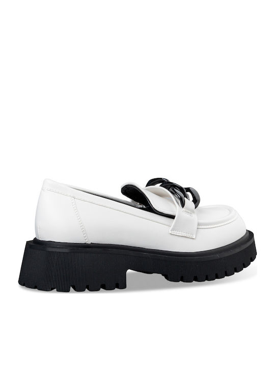 Γυναικεία Loafers σε Λευκό Χρώμα