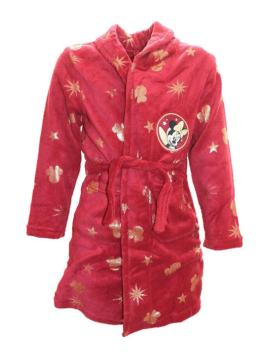 Disney Kids' Robe Winter Fleece red
