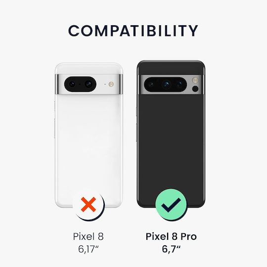 KWmobile Dark Back Cover Plastic Gri (Google Pixel 8 Pro)