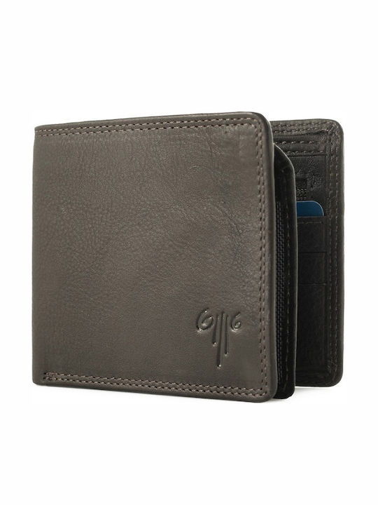 Leather Men's Wallet Classic Brown