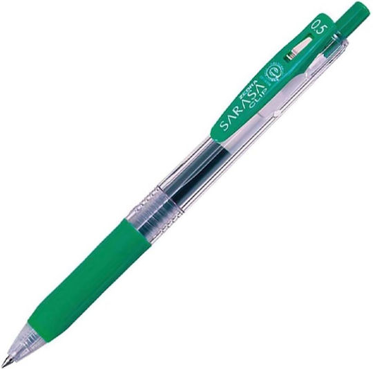 Zebra Pen Gel 0.5mm Green with Green Ink