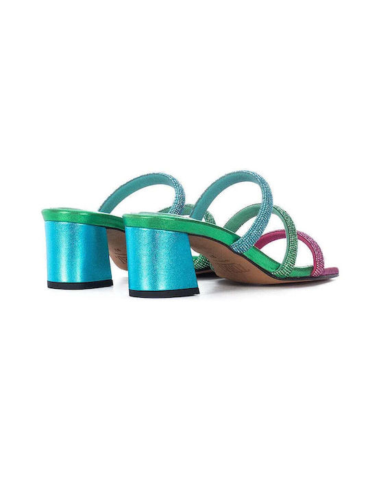 Toral Mila Multicolored Straps Strass Leather Sandals TL-MILA