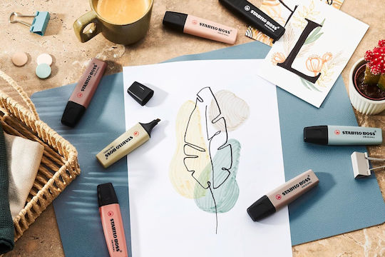 Stabilo Boss Highlighters Nature - No color reference. 4pcs