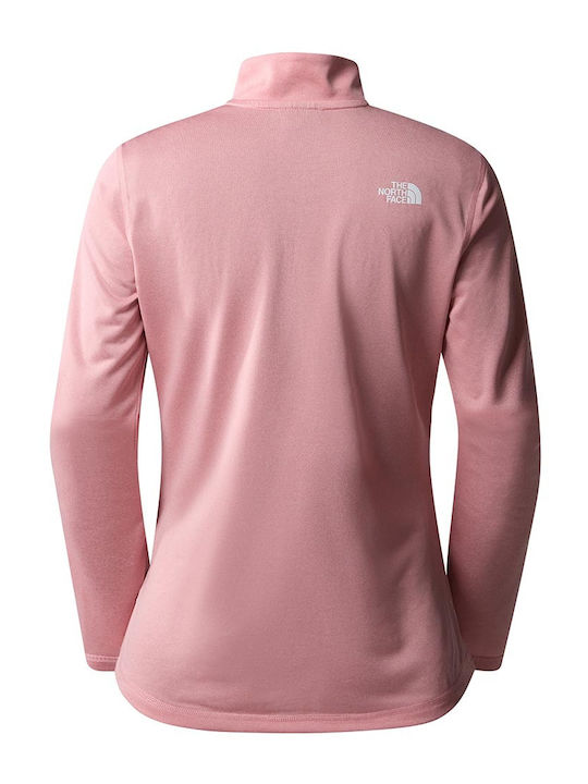 The North Face Γυναικεία Αθλητική Μπλούζα Μακρυμάνικη Fast Drying Ροζ